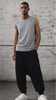 Men's Grey Melange Tank Top