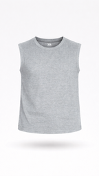Men's Grey Melange Tank Top