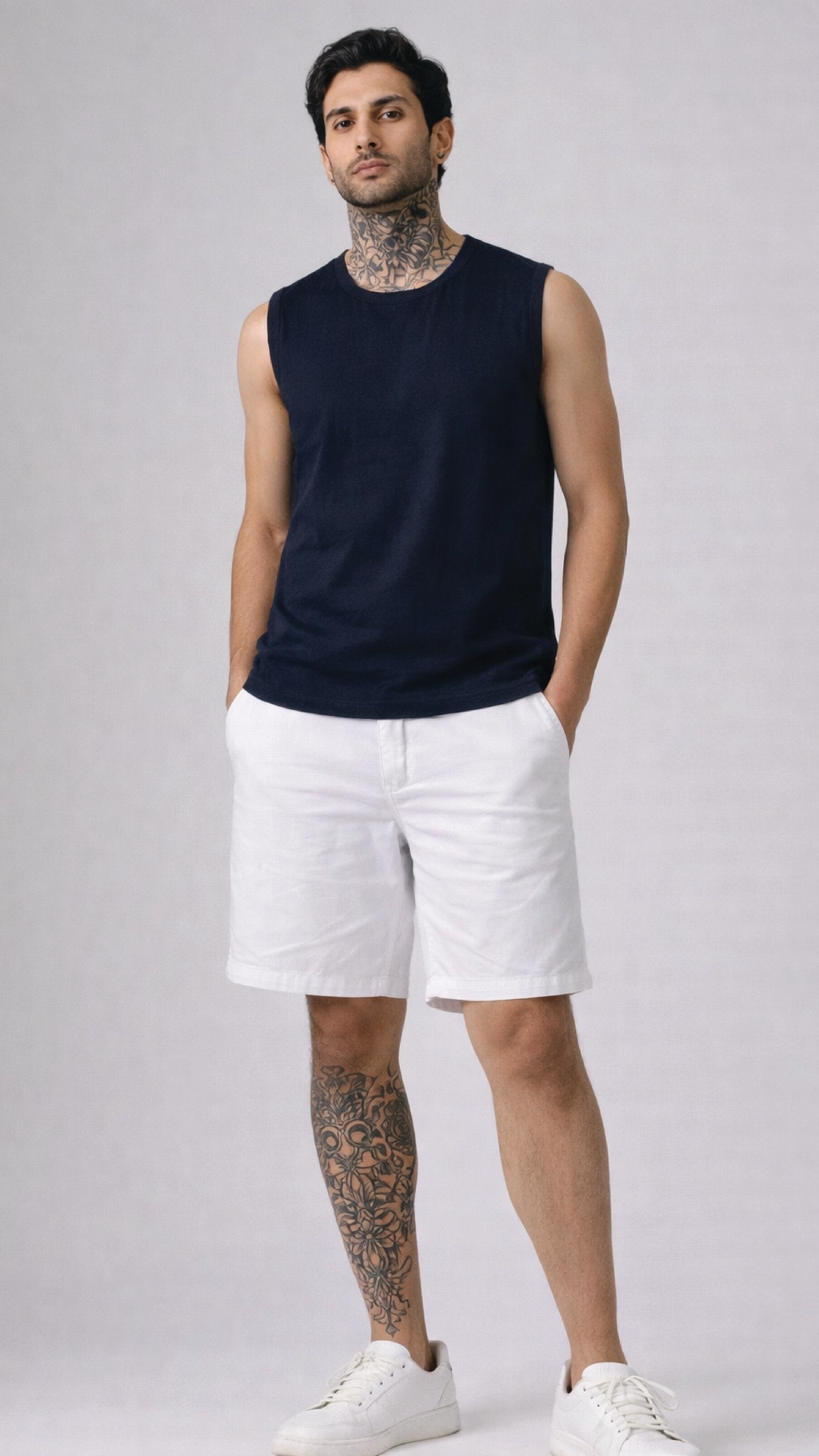 Men's Navy Blue Tank Top